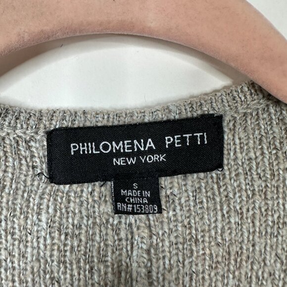 2/$24 Philomena Petti New York Open Cardigan Gray Small #A0459 TRB3 - Picture 5 of 7